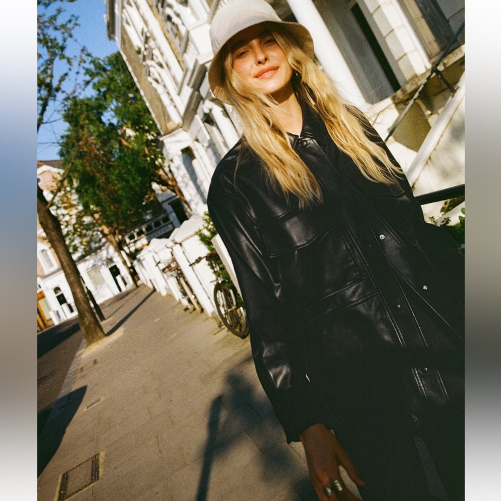 Zara Black Leather Jacket